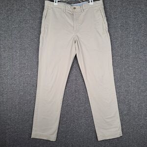 Polo Ralph Lauren Men's 35x31 Cream Chino Pants Stretch Straight Fit